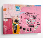 “Pink Abstract Graffiti” - Street - Art - Inspired Painting On Canvas PT198