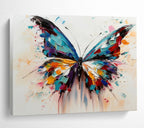 “Colorful Butterfly Wings” - Impasto Insect Painting On Canvas PT054