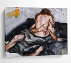 “Intimate Figural Abstract” - Figurative Abstract Painting, Suitable for Bedroom & Private Lounge DKS613