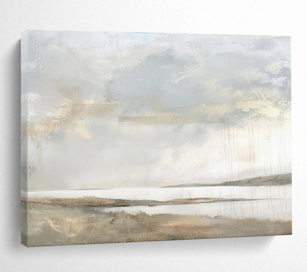“Ethereal Lakeside Landscape” Landscape Painting On Canvas DKS249
