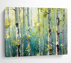 Aspen Glow - Forest Oil Painting, Fit for Reading Nook & Yoga Studio DKS670