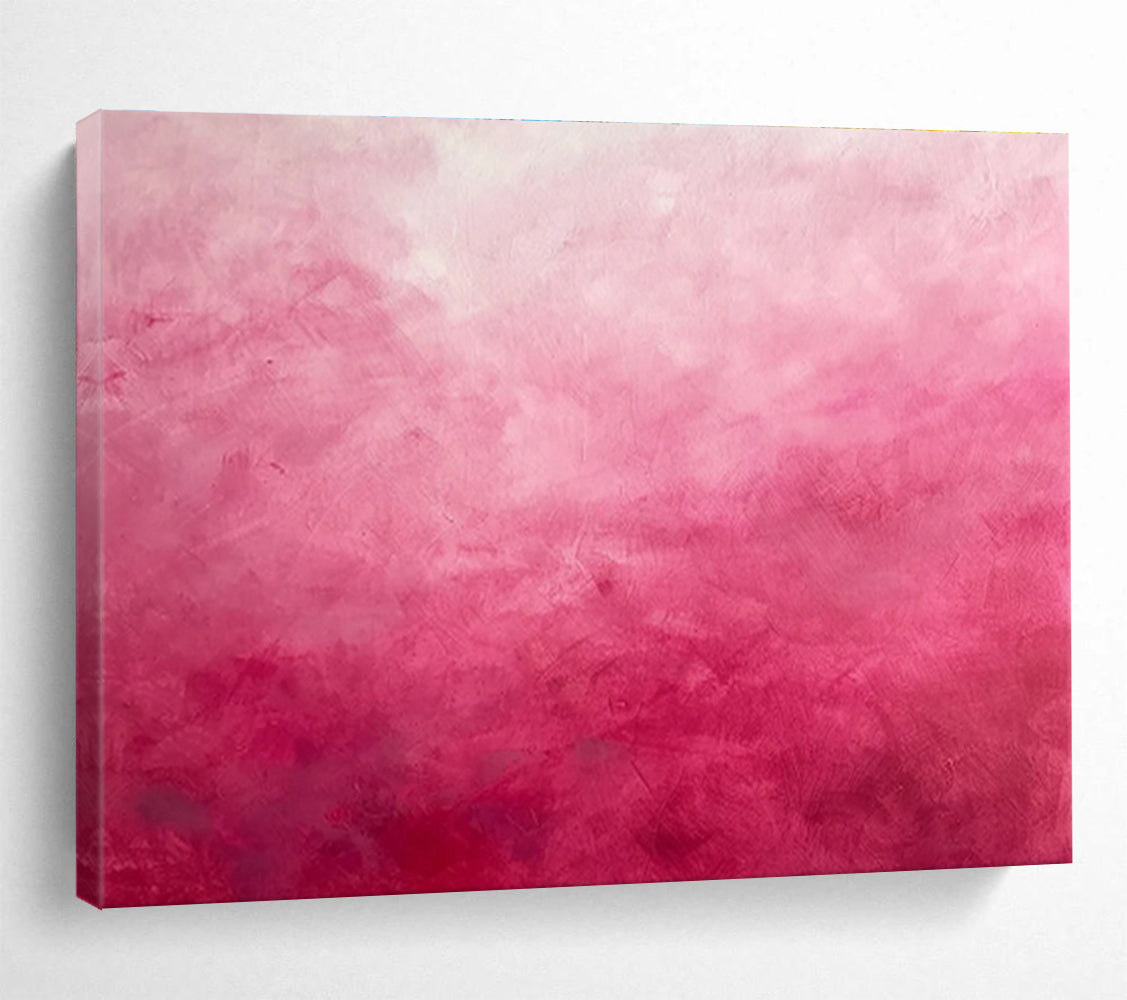 “Pink Gradient Mood” Abstract Painting On Canvas DKS272