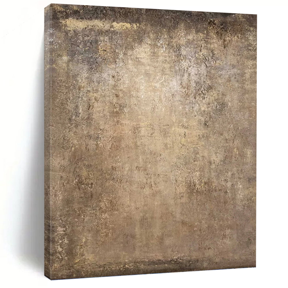“Brown Textured Abstract” - Textured Abstract Painting On Canvas PT1208