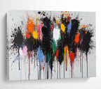 “Color - Splash Abstract” - Action - Painting - Style Art On Canvas PT193