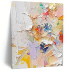 “Colorful Palette Knife: Vibrant Abstract” - Bold Impasto Art On Canvas PT0971