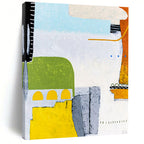 “Colorful Abstract Collage” - Abstract Mixed Media Painting On Canvas PT2376