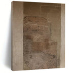 “Brown - Gray Textured Composition” - Brown, Gray Abstract Painting On Canvas PS0520