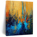 “Vibrant Color Field Abstract” - Abstract Expressionist Painting On Canvas PS0027