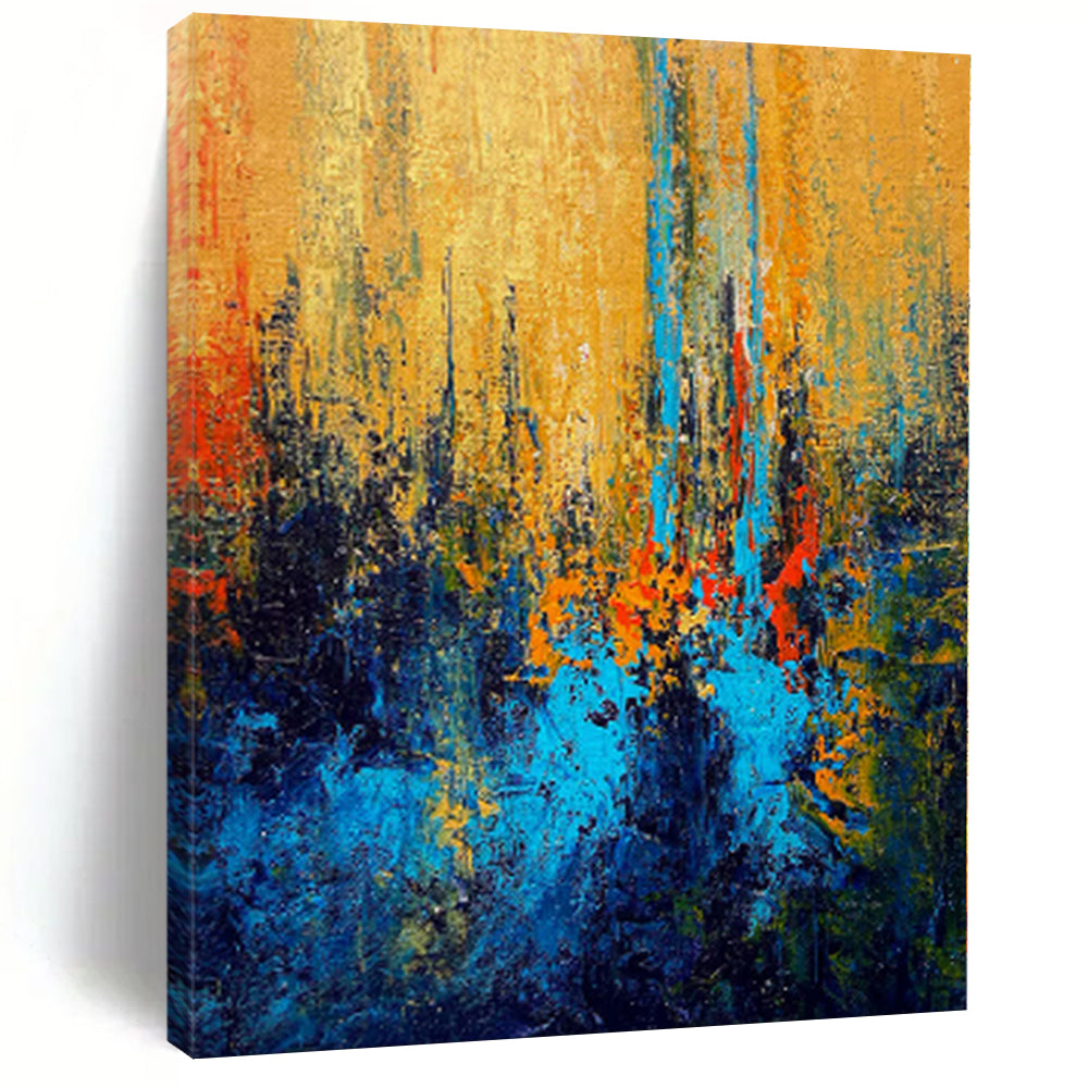 “Vibrant Color Field Abstract” - Abstract Expressionist Painting On Canvas PS0027