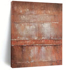 “Rust - Toned Abstract Layers” - Textured Abstract Painting On Canvas PS0214