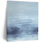 “Soft Blue Hues: Ethereal Landscape” - Serene Impressionistic Art On Canvas PT0968