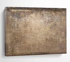 “Bronze - Brown Textured Field” - Rustic Charm Painting On Canvas PT1520