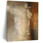 “Neutral Abstract Gradient” - Brown, Beige, Gray Abstract Gradient Painting PS0599