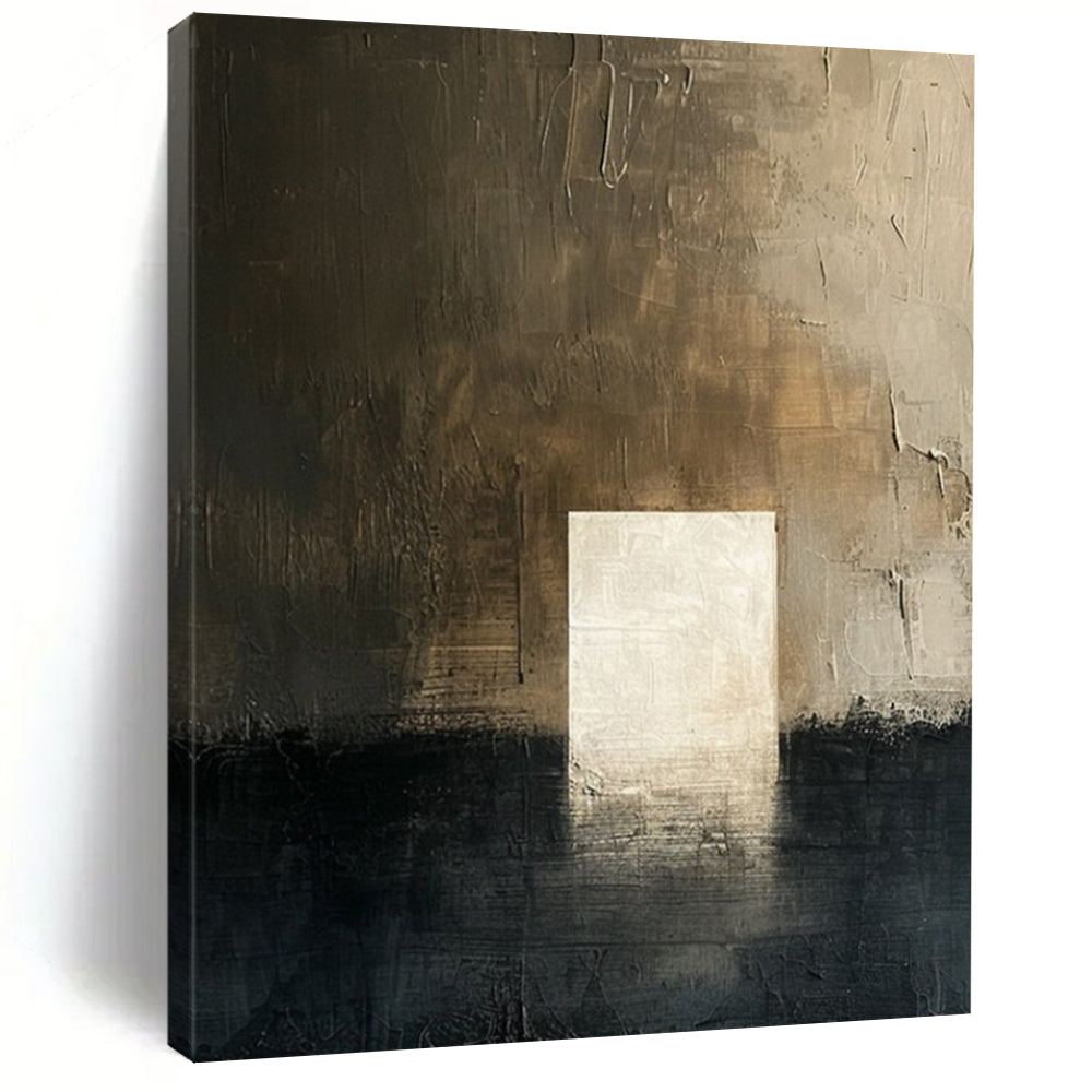 “Dark - Light Abstract Doorway” - Abstract Surrealist Painting On Canvas DS008