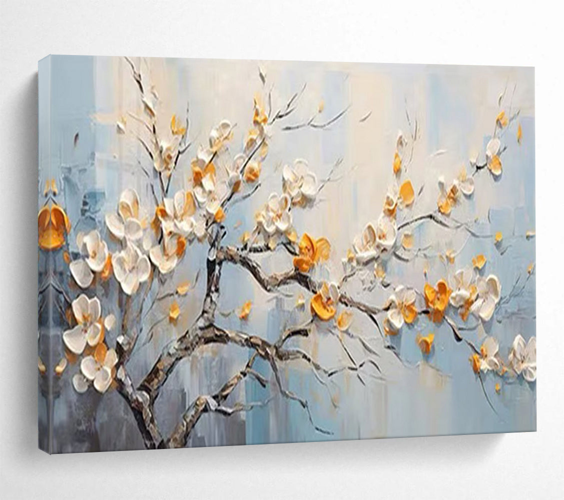 “3D Blossom Tree” - Sculptural Floral Painting On Canvas PT202