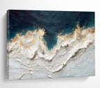 “Textured Ocean Waves” - Impasto Seascape - Painting On Canvas PT1749