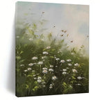 Dreamy Daisy Field, Impressionistic Nature, Monet - Inspired Light, Painting On Canvas PT2108