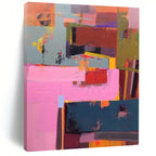 “Vibrant Color Blocks” - Cubist - Inspired Painting On Canvas DS032