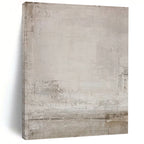Soft Gray Textured Minimalism Minimalist Abstract Painting On Canvas DS055