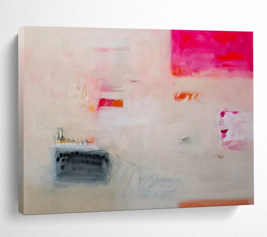 “Subtle Color Shapes” - Minimalist Acrylic Painting on Canvas PT1502
