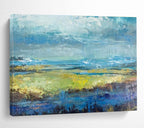 “Abstract Coastal Landscape” Landscape Painting On Canvas DKS190