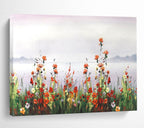 “Wildflowers by the Lake” - Impressionistic Floral Painting On Canvas PT189