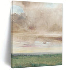 Soft Sky Landscape, Watercolor Impression, Constable - Inspired, Painting On Canvas PT2116