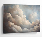 “Fluffy Clouds in Blue Sky” Landscape Painting On Canvas DKS182