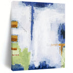 “Muted Tones Abstract Cityscape” - Abstract Urban Reflection Painting On Canvas PT2391