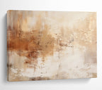 Warm Beige Abstract Textures - Expressive Abstract Painting On Canvas DKS330