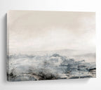 “Minimalist Gray and White Abstract Horizon” - Calm Abstract Painting On Canvas PT136