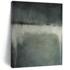 “Gray Gradient Calm” - Gray, White Abstract Subtle Painting On Canvas PS0630