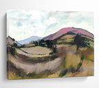 “Colorful Rolling Hills Landscape” - Expressive Landscape Painting On Canvas PT126