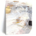 “Neutral Mixed - Media Abstract” - Soft Tones & Subtle Textures Painting On Canvas DS187
