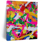 “Color - Explosion Abstract” - Abstract Expressionist Painting On Canvas PT1260