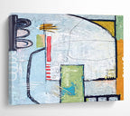 “Urban - Inspired Geometric Abstract” - Geometric Abstract Painting DKS542