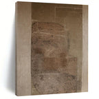 Brown, Beige with Textured Overlays "Textured History" Abstract Painting On Canvas PS1286
