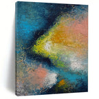 “Cosmic Abstract Burst” - Celestial Abstract Painting On Canvas PS0057