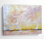 “Pastel Sky Abstract Landscape” - Abstract Painting On Canvas DKS564