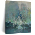 “Colorful Dripping Abstract Scene” - Abstract Expressionist Painting On Canvas PT1199