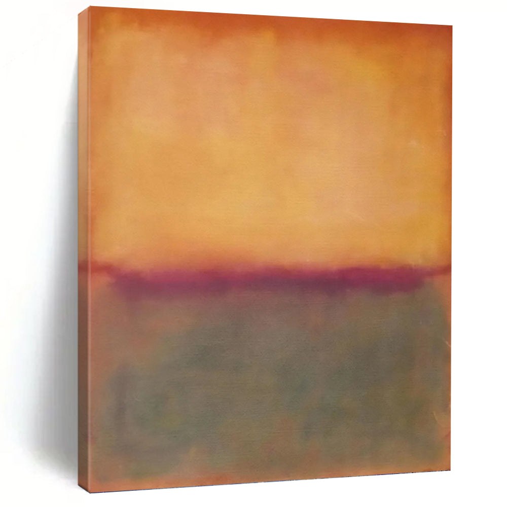 “Orange - Purple Color - Field” - Color - Field Painting On Canvas PT1239