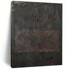 “Dark Textured Abstract” - Mysterious Abstract Painting On Canvas PS0103