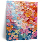 White with Textured Patterns "Linear Serenity" Abstract Painting On Canvas PS1482