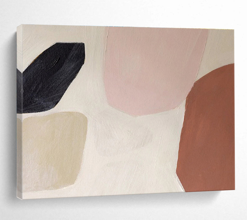 “Pastel Shapes Abstract” - Abstract Painting on Canvas DKS578