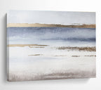 “Minimalist Coastal Abstract” - Abstract Seascape Painting On Canvas DKS517