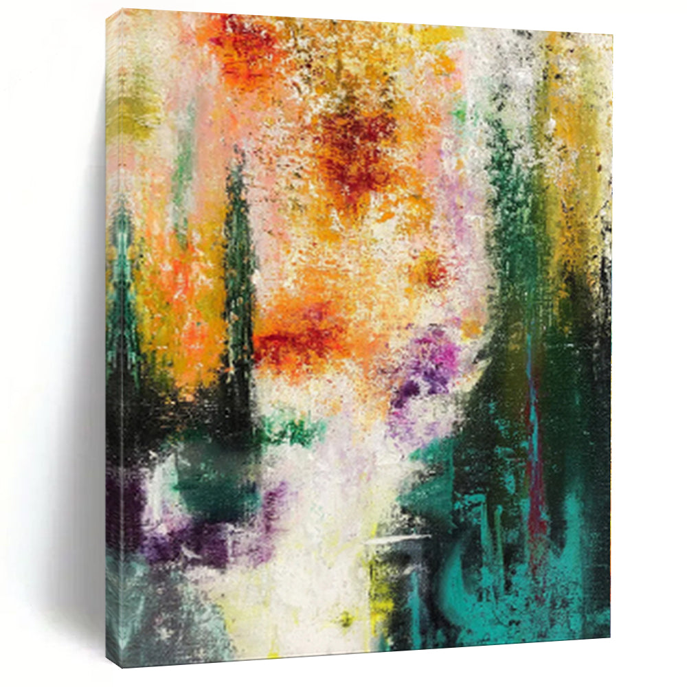 “Colorful Abstract Dreamscape” - Abstract Surreal Painting On Canvas PS0008