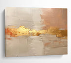 “Blush and Gold Abstract Textures” - Textured Abstract Painting, Fits Bedroom & Dressing Room DKS617