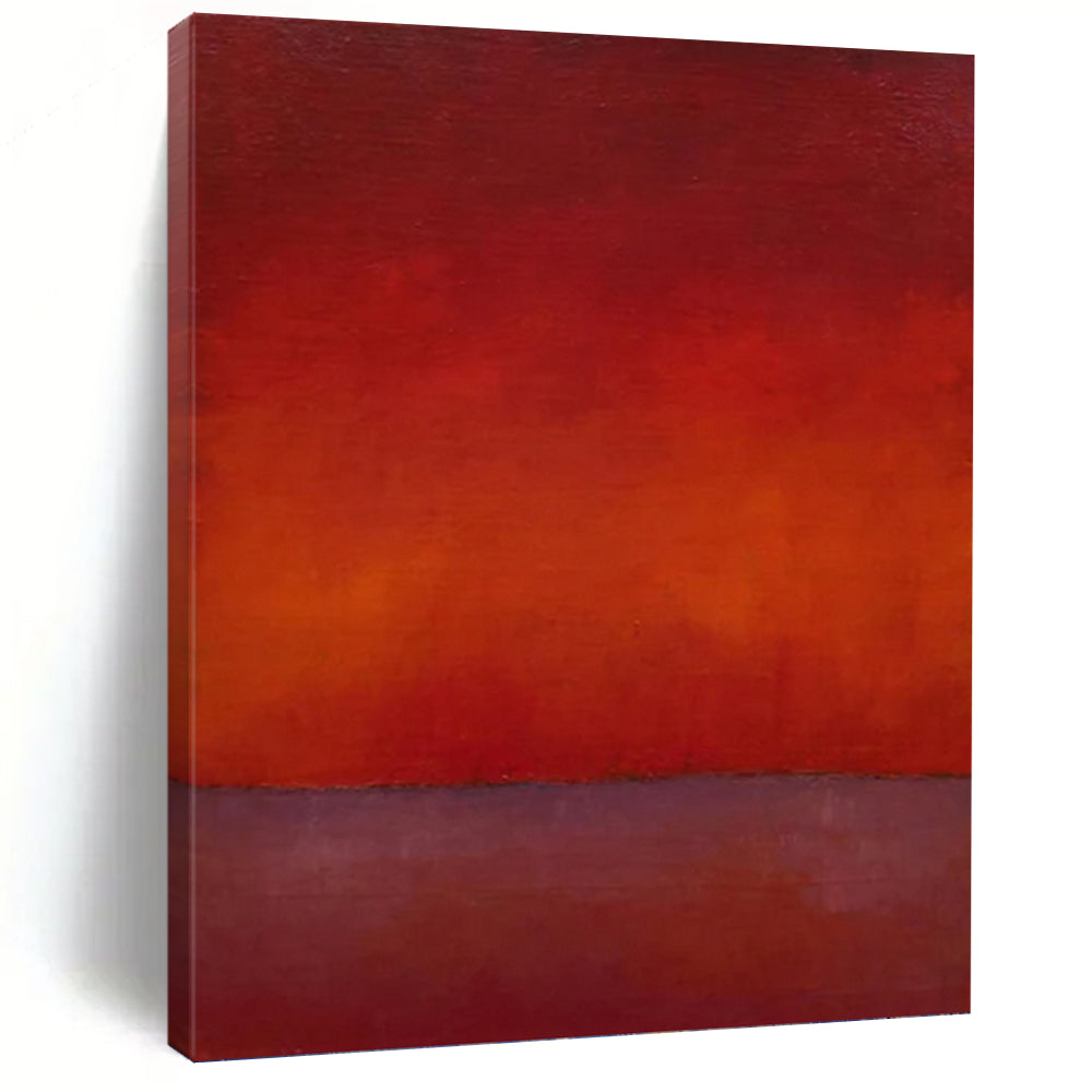 “Red - Purple Abstract” - Abstract, Rich - Styled Painting On Canvas PT1615