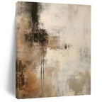 “Softly Textured Abstract in Earthy Tones” - Textured Abstract Painting On Canvas PS0249