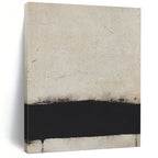 “Minimalist Black & White Abstract” - Minimalist - Inspired Abstract Painting On Canvas PT1419